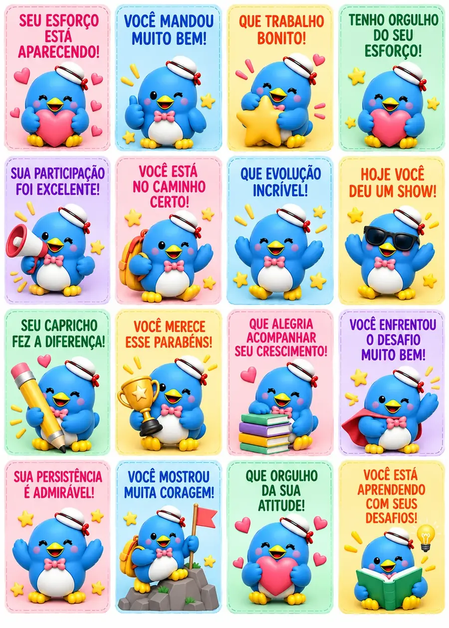 Página de amostra: Recadinhos de incentivo — Página 4