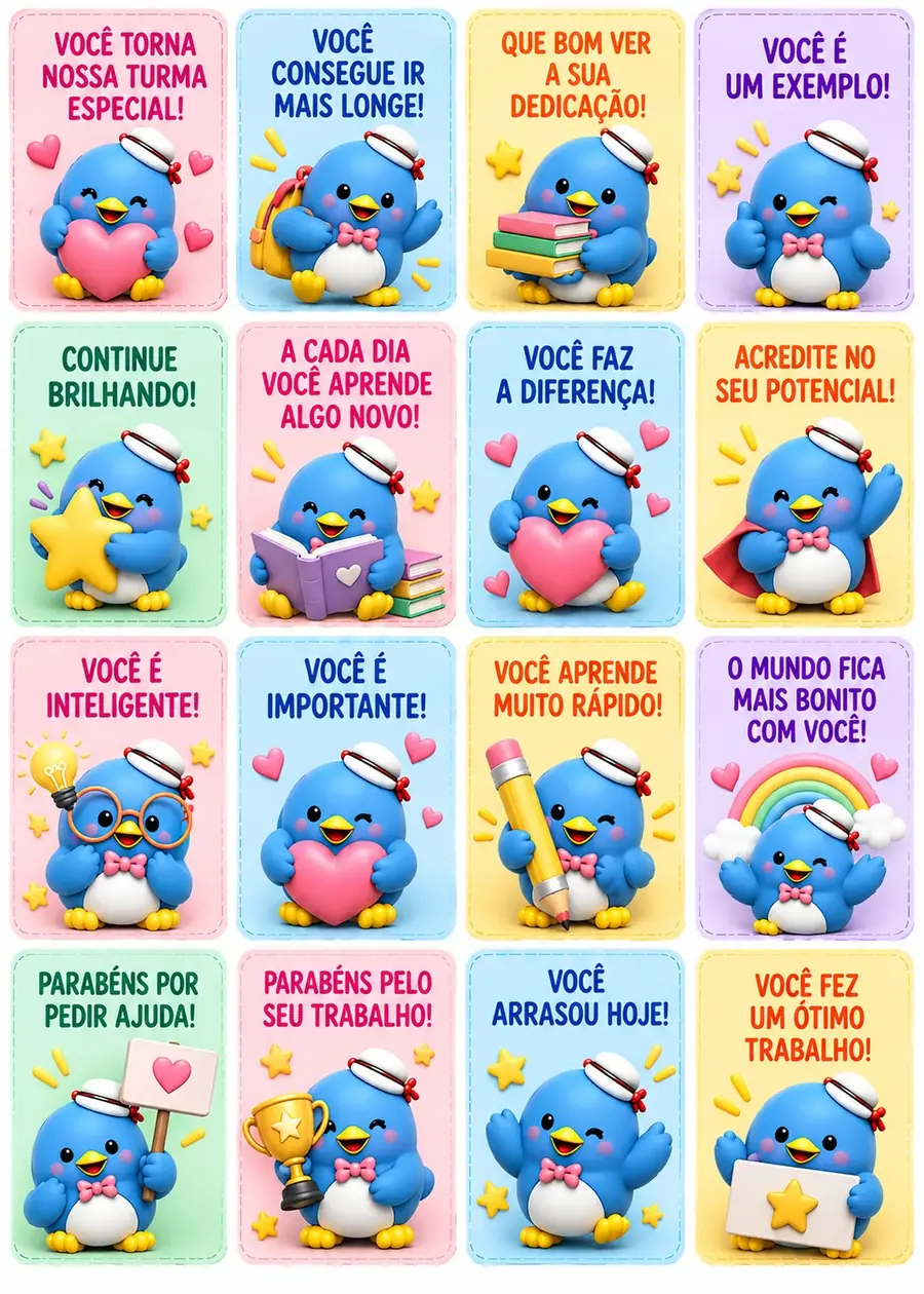 Página de amostra: Recadinhos de incentivo — Página 2