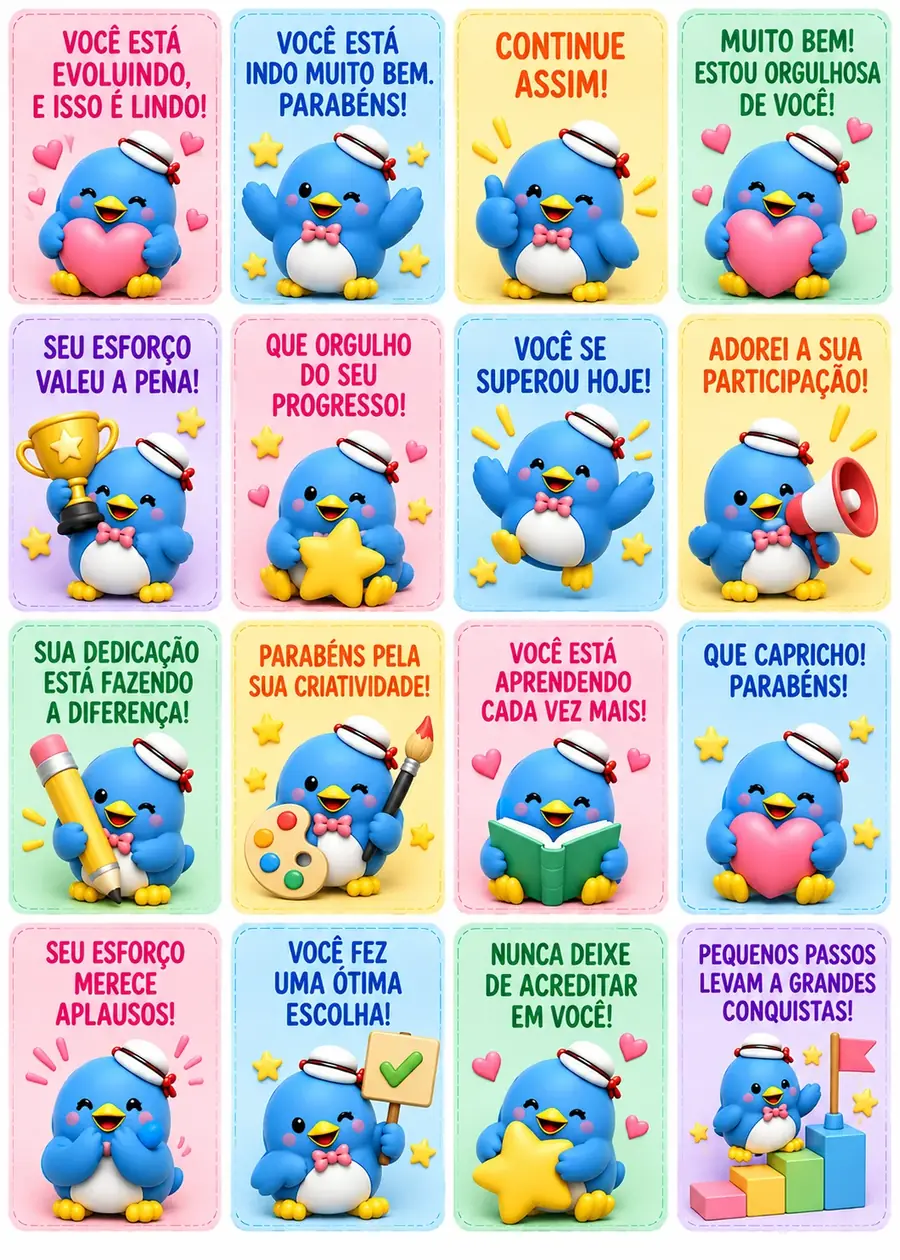 Página de amostra: Recadinhos de incentivo — Página 3